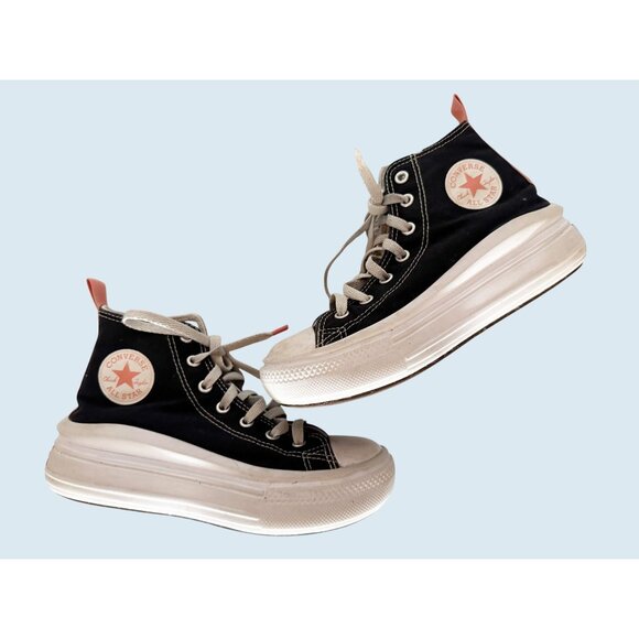 CONVERSE Youth Chuck Taylor All Star Move High Top Platform Sneaker Sz 3 - Picture 1 of 8
